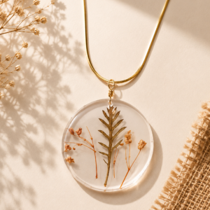 Woodland Bloom Resin Pendant