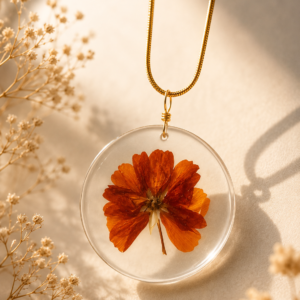 Amber Cosmos Bloom Pendant
