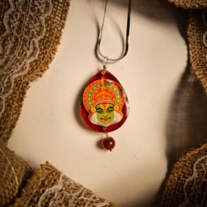 Kathakali Art Resin Pendant Necklace
