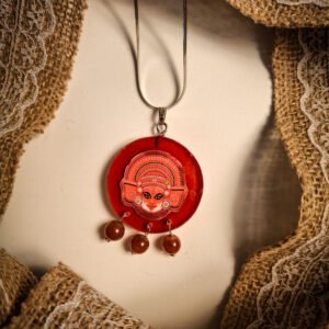 Theyyam Resin Pendant Necklace