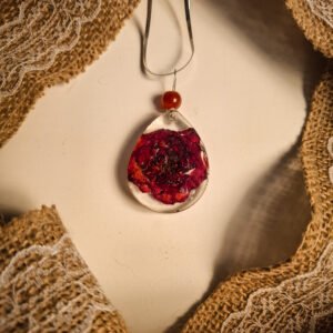 Eternal Rose Resin Pendant